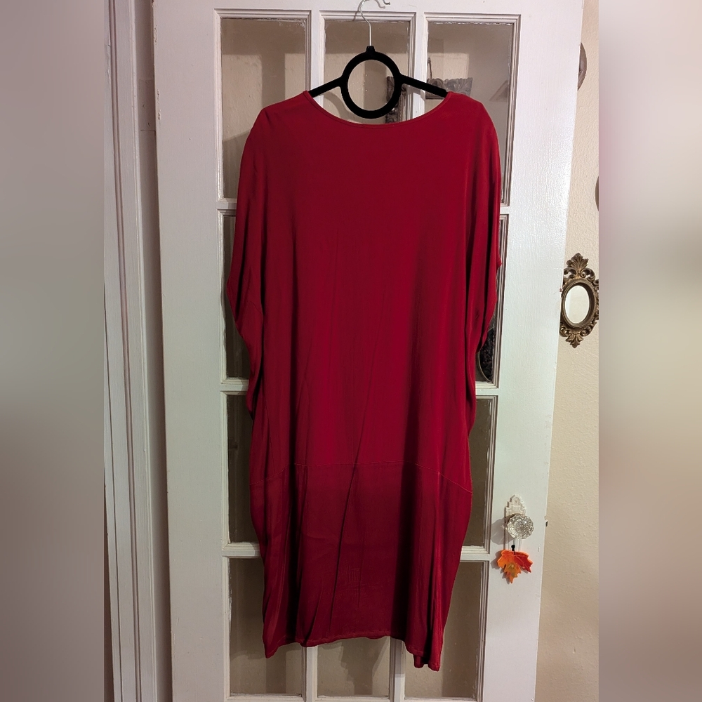 Universal Standard Red Avenir Crepe Dress M 18 20 Plus - Picture 3 of 7